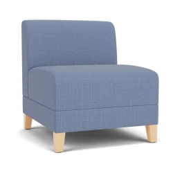Social Armless Guest Chair in Premium Upholstery