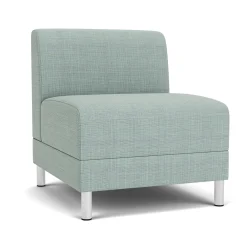 Social Armless Guest Chair in Premium Upholstery