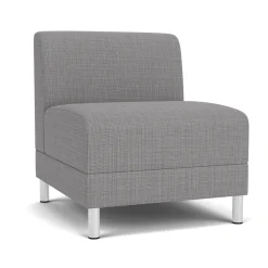 Social Armless Guest Chair in Premium Upholstery