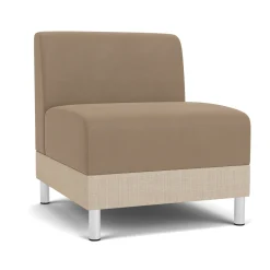 Social Armless Guest Chair in Premium Upholstery