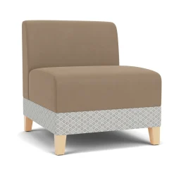 Social Armless Guest Chair in Premium Upholstery