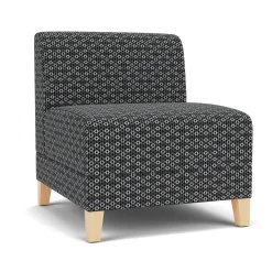 Social Armless Guest Chair in Premium Upholstery
