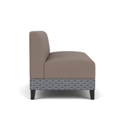 Social Armless Loveseat in Premium Upholstery