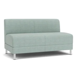 Social Armless Loveseat in Premium Upholstery