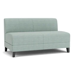 Social Armless Loveseat in Premium Upholstery