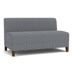 Social Armless Loveseat in Premium Upholstery