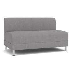 Social Armless Loveseat in Premium Upholstery
