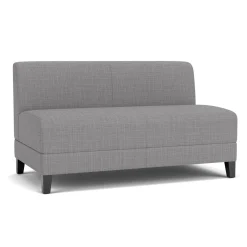 Social Armless Loveseat in Premium Upholstery