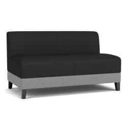 Social Armless Loveseat in Premium Upholstery