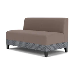 Social Armless Loveseat in Premium Upholstery