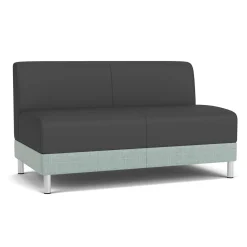 Social Armless Loveseat in Premium Upholstery