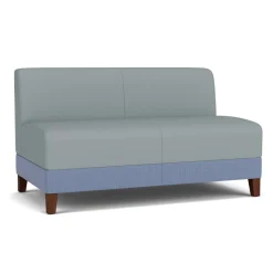 Social Armless Loveseat in Premium Upholstery