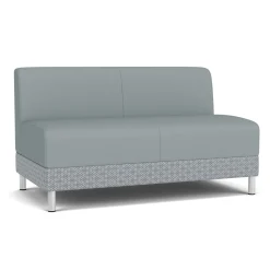 Social Armless Loveseat in Premium Upholstery