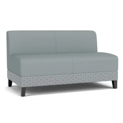 Social Armless Loveseat in Premium Upholstery