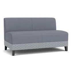 Social Armless Loveseat in Premium Upholstery