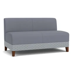 Social Armless Loveseat in Premium Upholstery