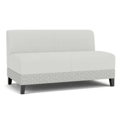 Social Armless Loveseat in Premium Upholstery