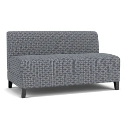 Social Armless Loveseat in Premium Upholstery