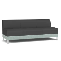 Social Armless Sofa in Premium Upholstery