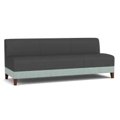 Social Armless Sofa in Premium Upholstery