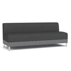 Social Armless Sofa in Premium Upholstery