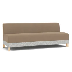 Social Armless Sofa in Premium Upholstery