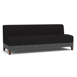 Social Armless Sofa in Premium Upholstery