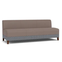 Social Armless Sofa in Premium Upholstery