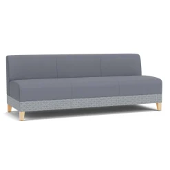 Social Armless Sofa in Premium Upholstery