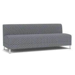 Social Armless Sofa in Premium Upholstery