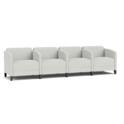 Social Four Seater with Center Arms in Standard Upholstery