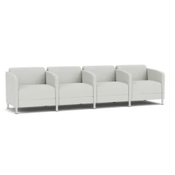 Social Four Seater with Center Arms in Standard Upholstery