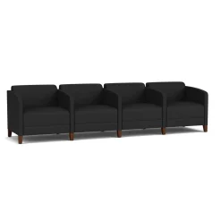 Social Four Seater with Center Arms in Standard Upholstery