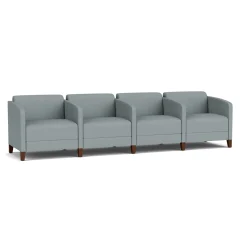 Social Four Seater with Center Arms in Standard Upholstery