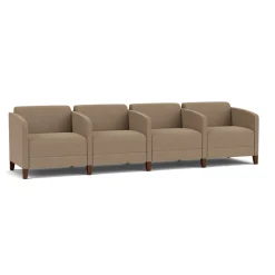 Social Four Seater with Center Arms in Standard Upholstery