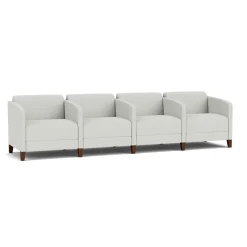 Social Four Seater with Center Arms in Standard Upholstery