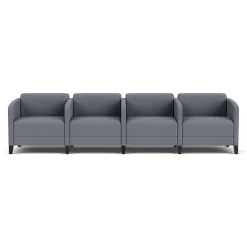 Social Four Seater with Center Arms in Standard Upholstery