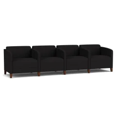 Social Four Seater with Center Arms in Standard Upholstery
