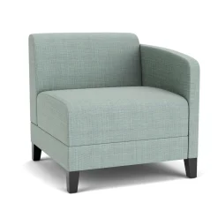 Social Left Arm Guest Chair in Premium Upholstery