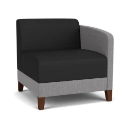 Social Left Arm Guest Chair in Premium Upholstery