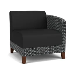 Social Left Arm Guest Chair in Premium Upholstery