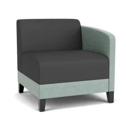 Social Left Arm Guest Chair in Premium Upholstery