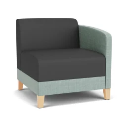 Social Left Arm Guest Chair in Premium Upholstery