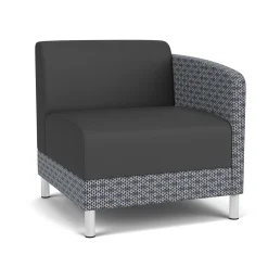 Social Left Arm Guest Chair in Premium Upholstery