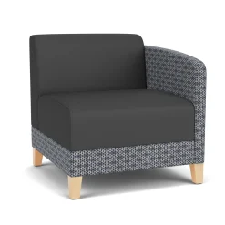 Social Left Arm Guest Chair in Premium Upholstery