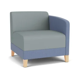Social Left Arm Guest Chair in Premium Upholstery