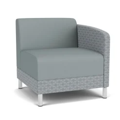 Social Left Arm Guest Chair in Premium Upholstery