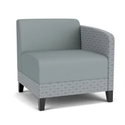 Social Left Arm Guest Chair in Premium Upholstery