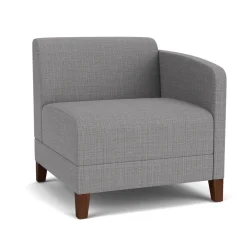 Social Left Arm Guest Chair in Premium Upholstery