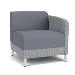 Social Left Arm Guest Chair in Premium Upholstery